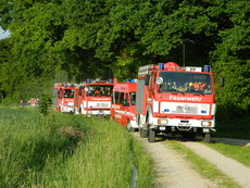 Waldbrandübung in Töding